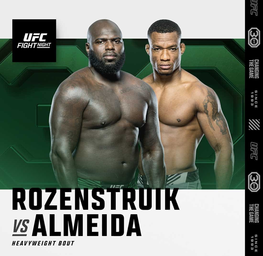 UFC on ABC 4: Розенстрайк - Алмейда дата проведения, кард, участники и результаты