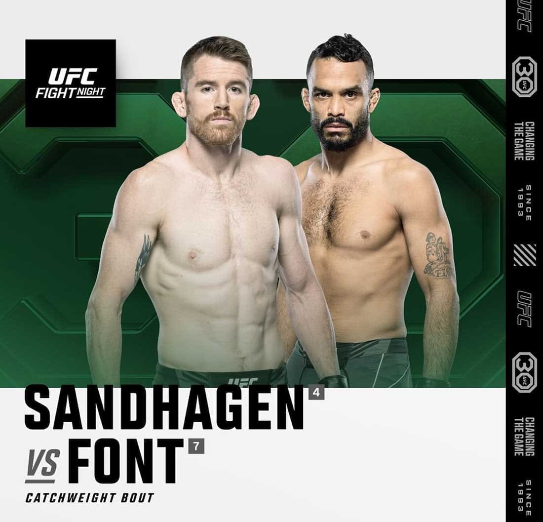 UFC on ESPN 50: Сэндхаген - Фонт дата проведения, кард, участники и результаты