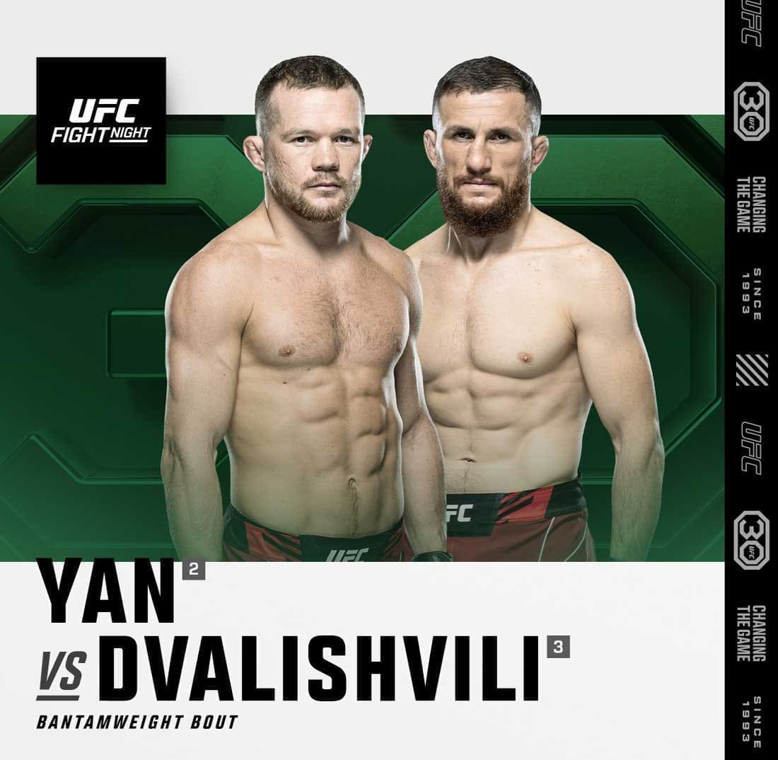 UFC Fight Night 221: Ян - Двалишвили дата проведения, кард, участники и результаты