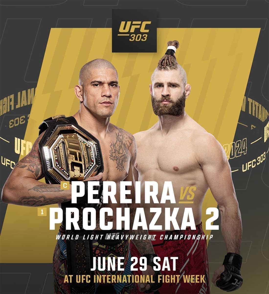 UFC 303: Перейра - Прохазка 2 дата проведения, кард, участники и результаты