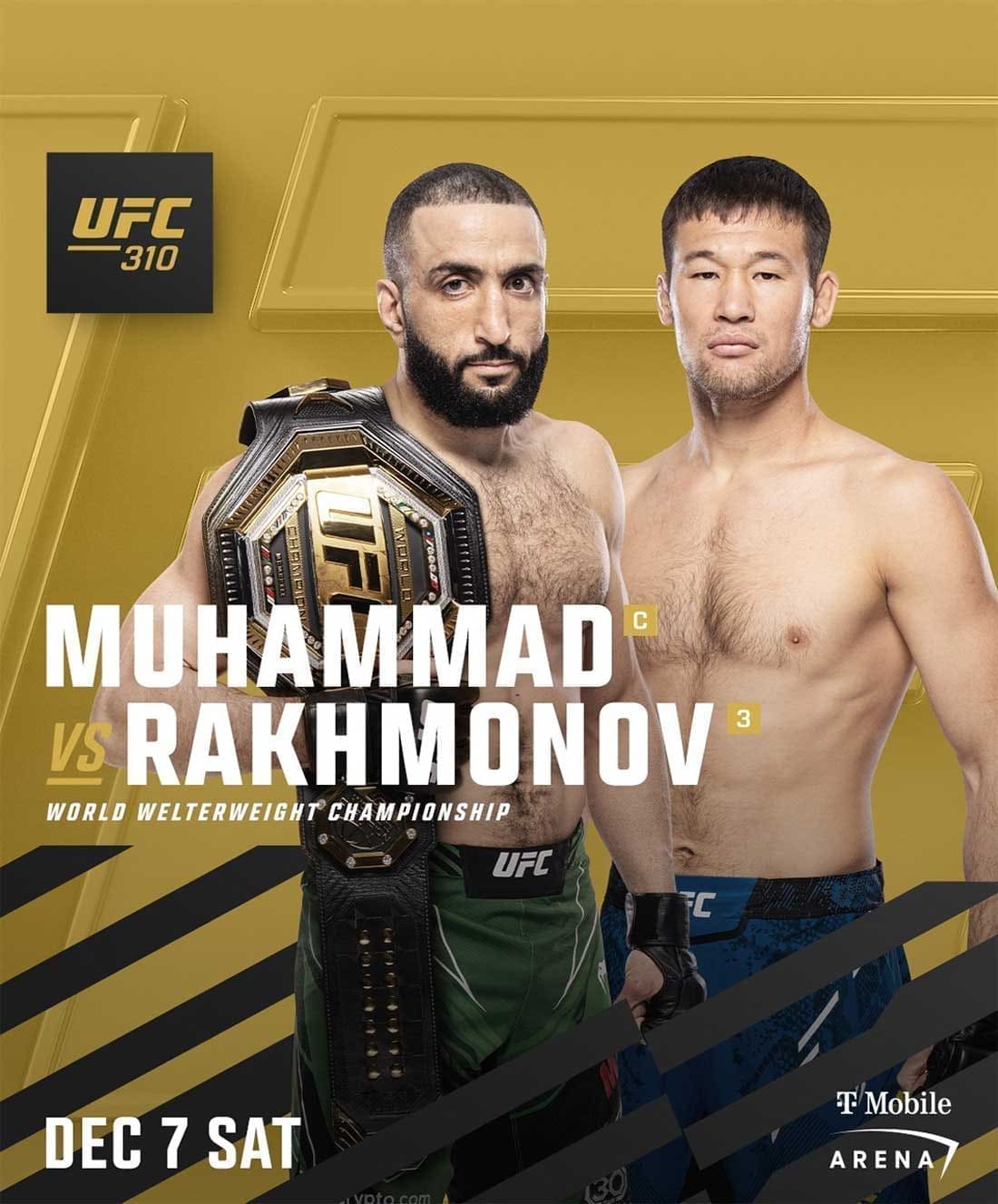 UFC 310: Мухаммад - Рахмонов дата проведения, кард, участники и результаты