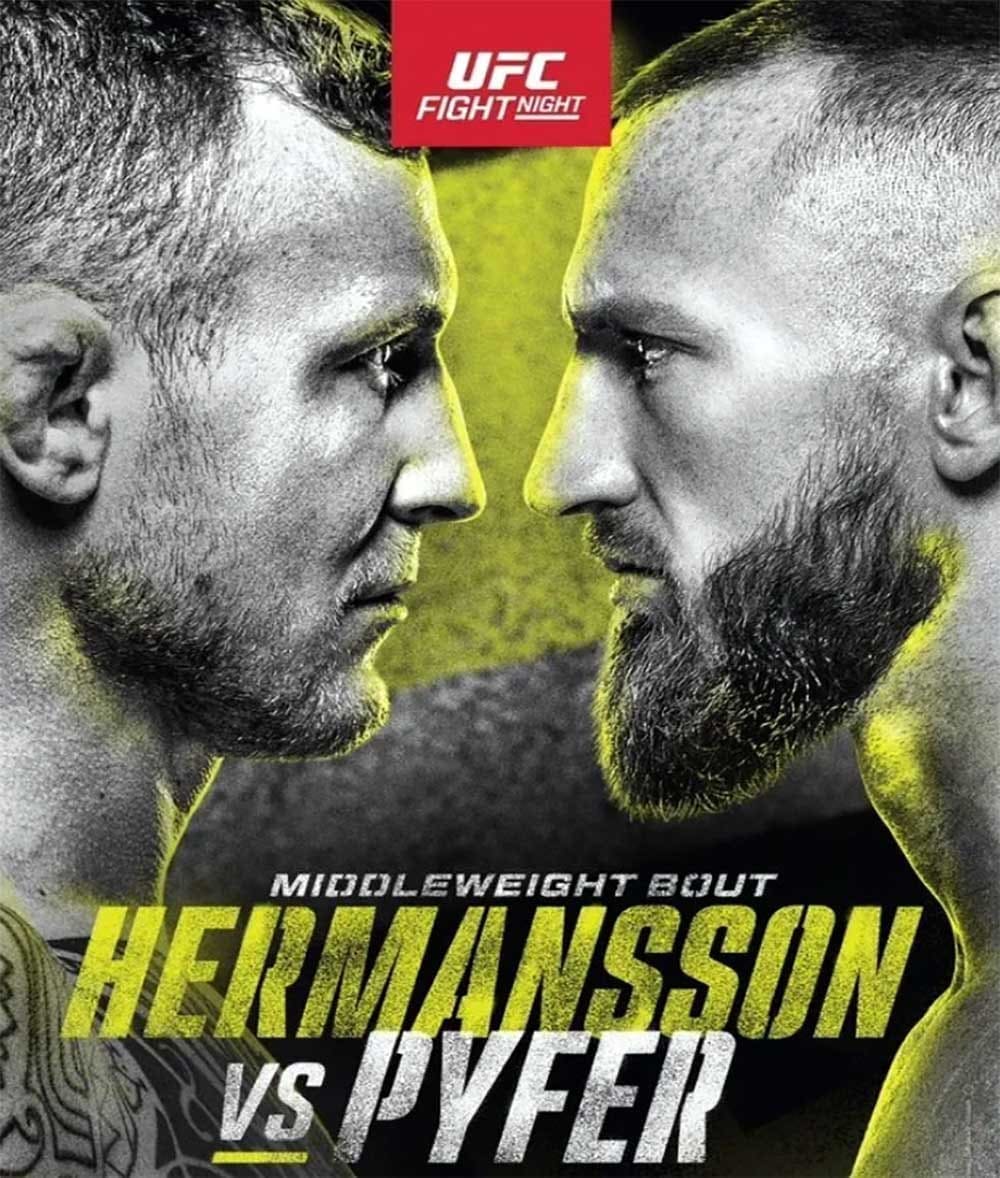 UFC Fight Night 236: Херманссон - Пайфер дата проведения, кард, участники и  результаты