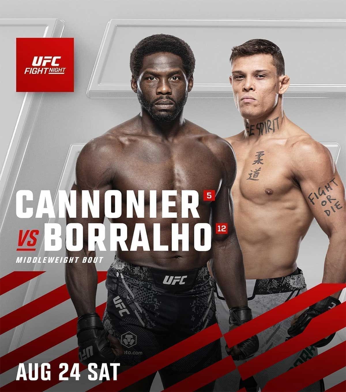 UFC on ESPN 62: Каннонир - Борральо дата проведения, кард, участники и результаты