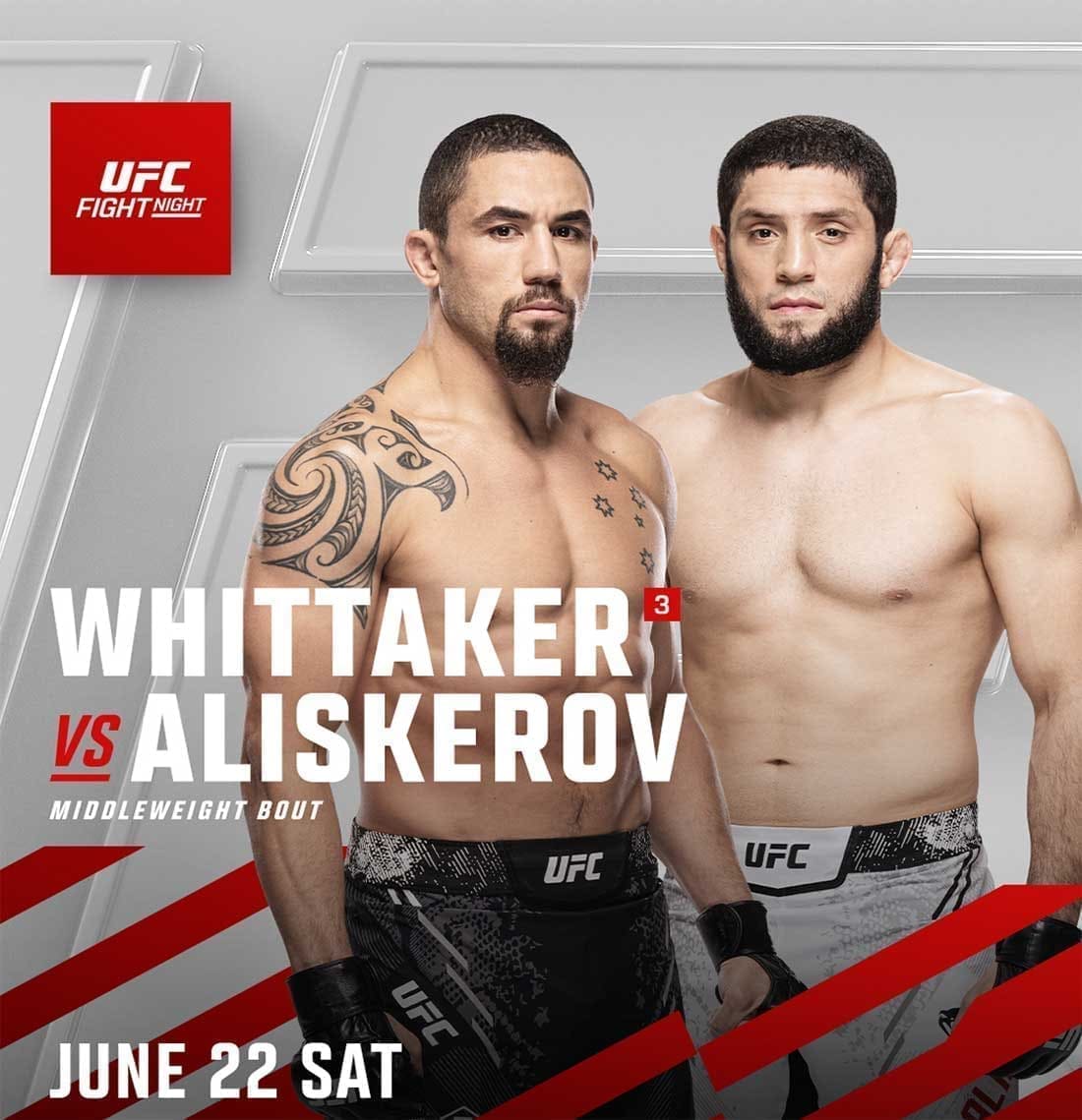 UFC on ABC 6: Уиттакер - Алискеров дата проведения, кард, участники и результаты