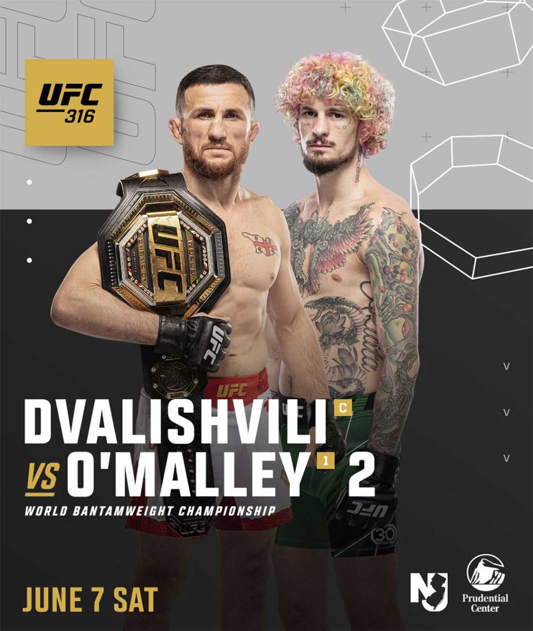 UFC 316: Двалишвили - О’Мэлли 2 дата проведения, кард, участники и результаты