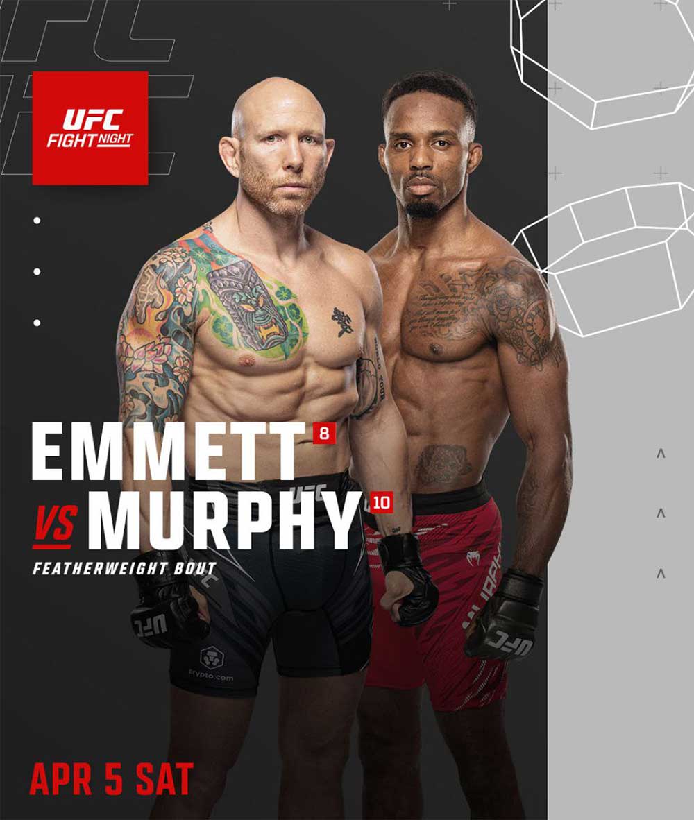 UFC on ESPN 65: Эмметт - Мерфи дата проведения, кард, участники и результаты