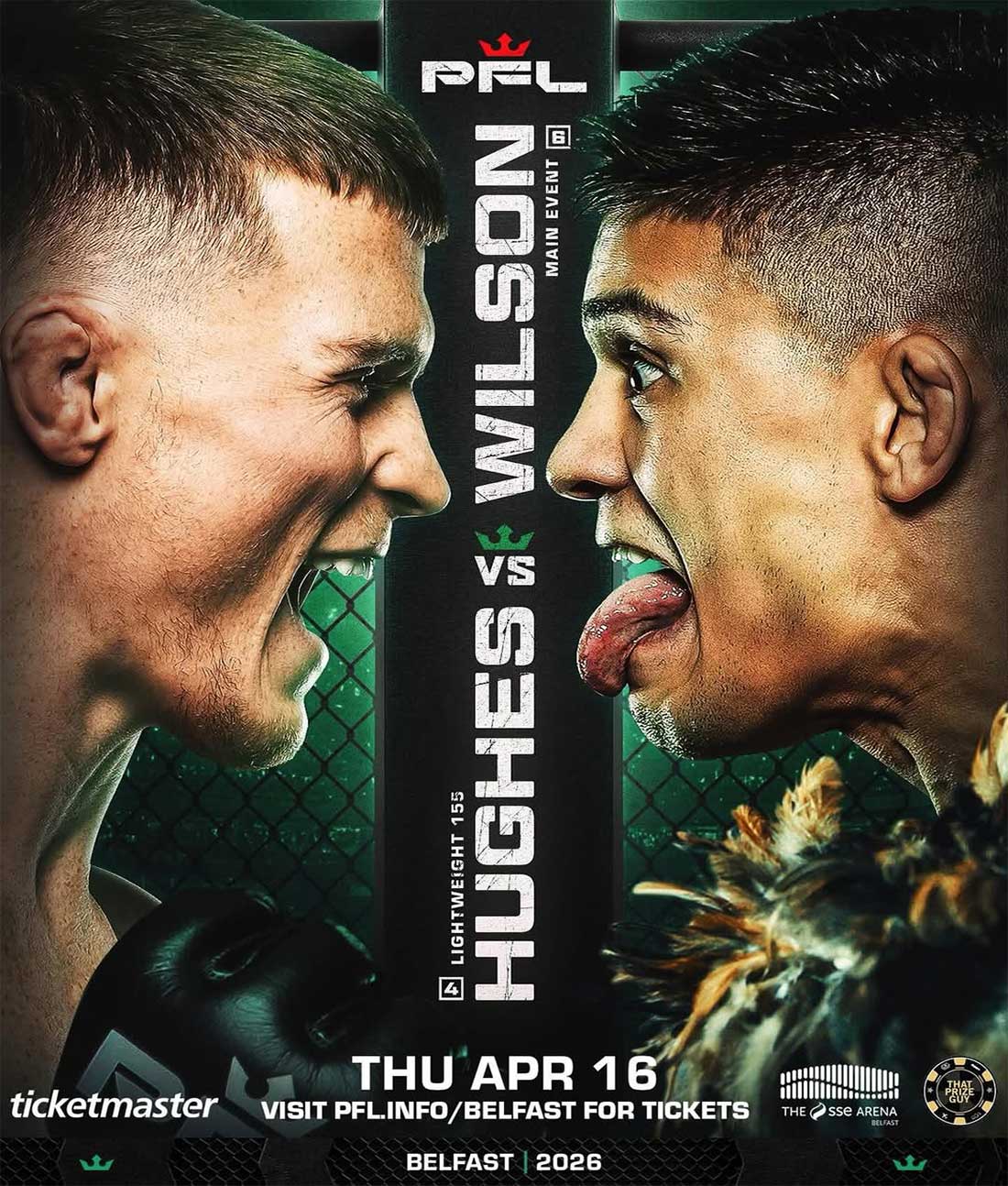 PFL Белфаст: Хьюз – Уилсон дата проведения, кард, участники и результаты