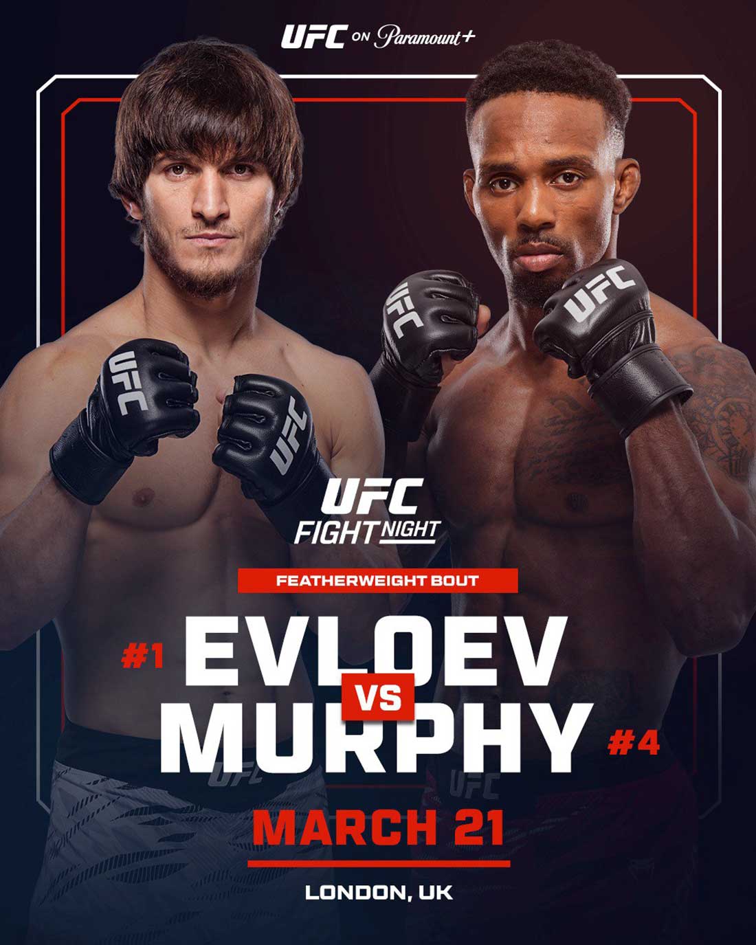 UFC Fight Night 270: Евлоев – Мёрфи, дата проведения, кард, участники и результаты