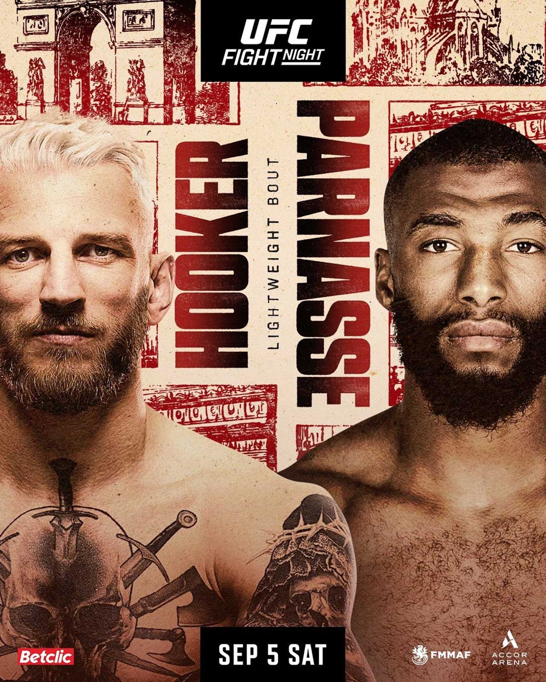 UFC Fight Night 287: Хукер – Парнасс, дата проведения, кард, участники и результаты