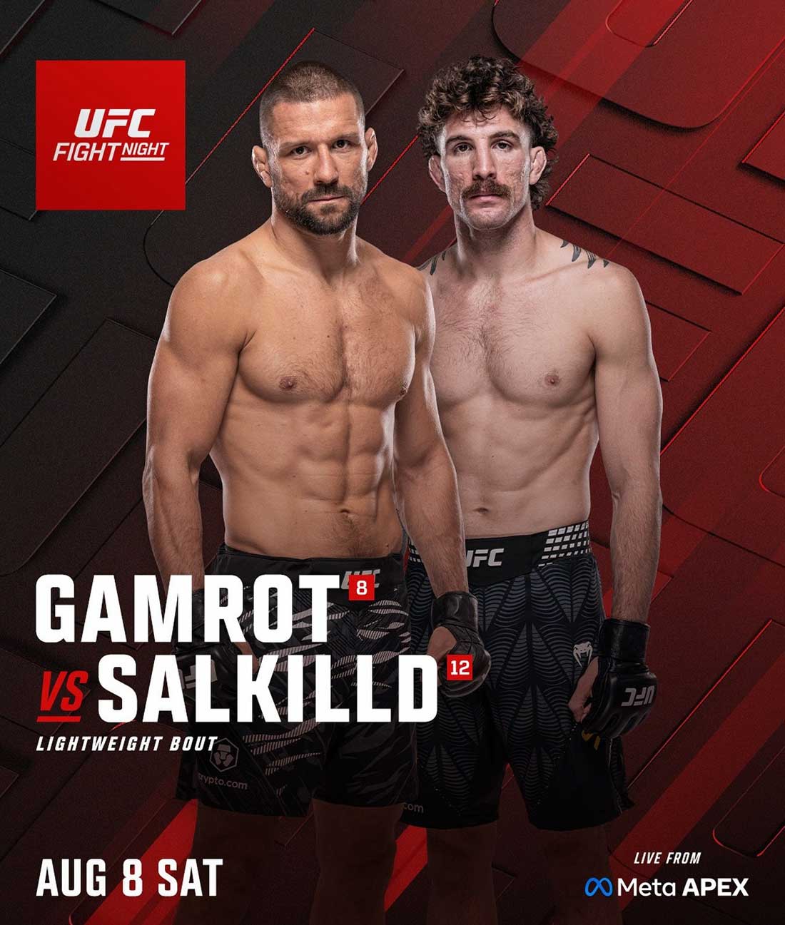 UFC Fight Night 284: Гамрот – Салкилд, дата проведения, кард, участники и результаты