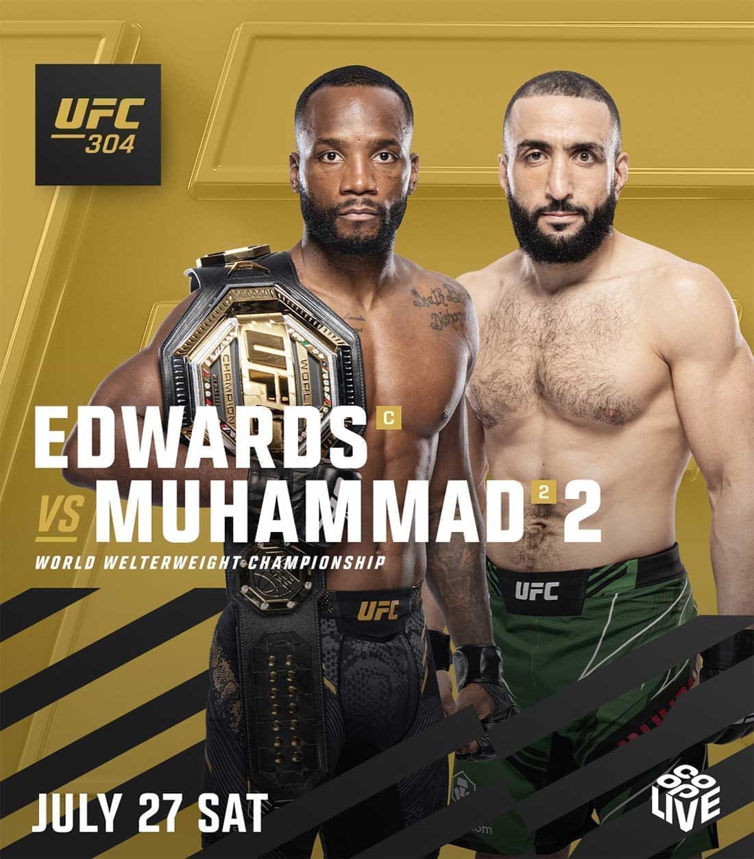 UFC 304: Эдвардс - Мухаммад 2 дата проведения, кард, участники и результаты