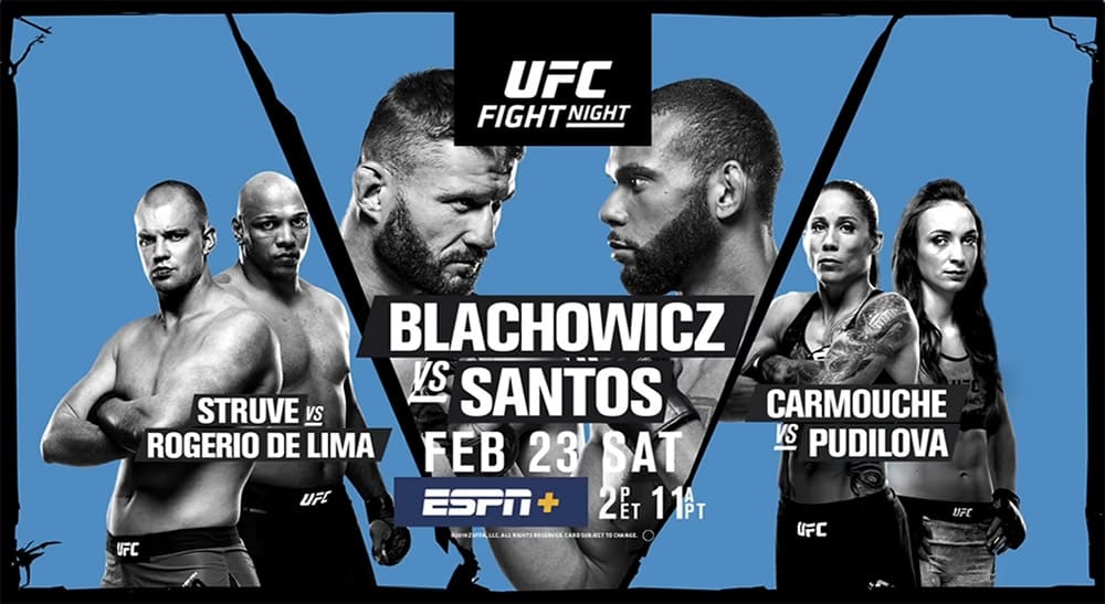 UFC Fight Night 145: Блахович против Сантоса (прямая трансляция)