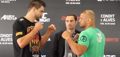 UFC Fight Night 67: открытая тренировка и противостояние "лицом к лицу"
