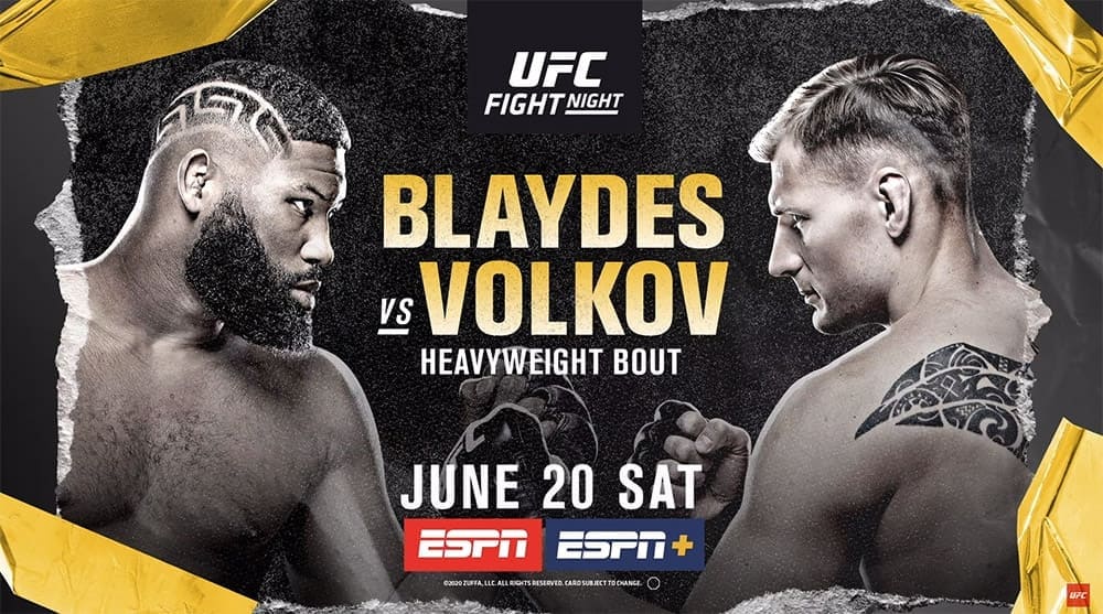 Прямая трансляция UFC on ESPN 11: Волков против Блэйдса