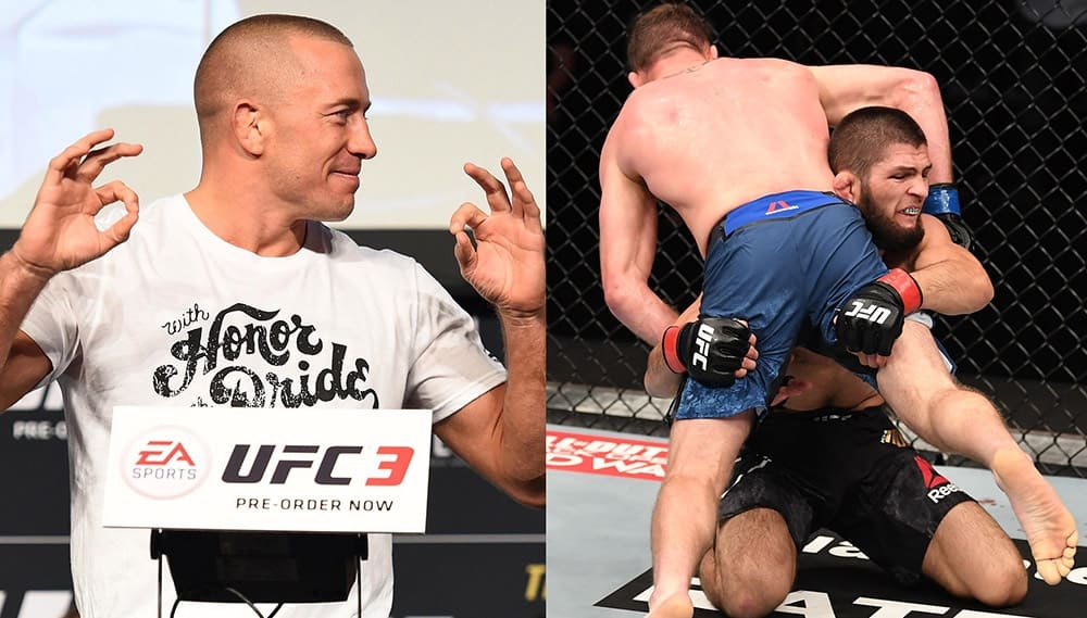 Georges St-Pierre assessed the performance of Khabib Nurmagomedov