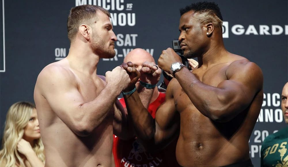 Professional fighters gave a prediction for a title fight  Stipe Miocic vs. Francis Ngannou 2 at UFC 260