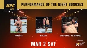 Бонусы турнира UFC 235