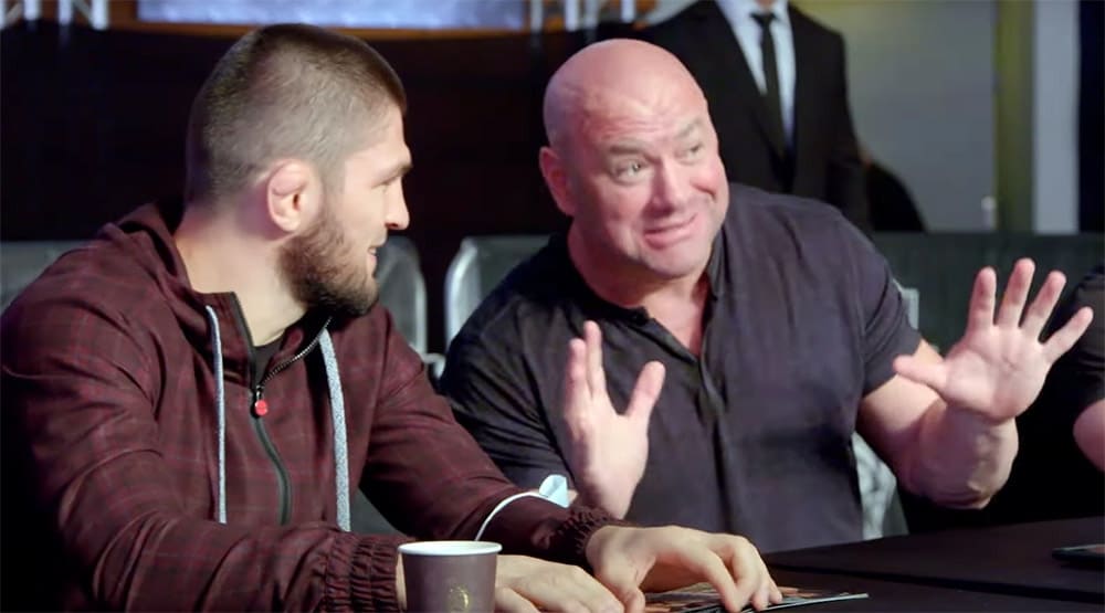 Interesting details of the conversation between Khabib and Dana White