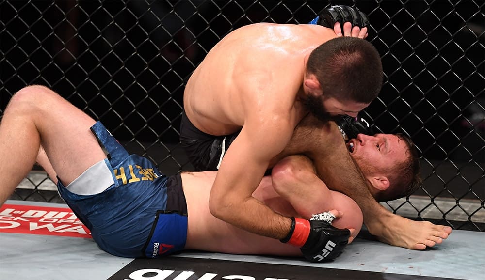 Khabib Nurmagomedov explained why he finished Gaethje with a triangle, but not with an elbow lever