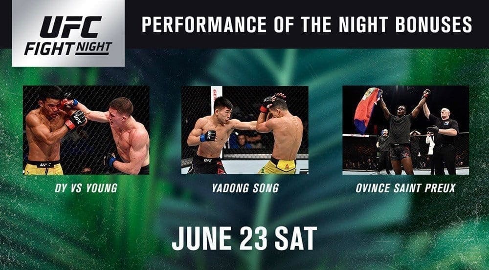 Бонусы турнира UFC Fight Night 132