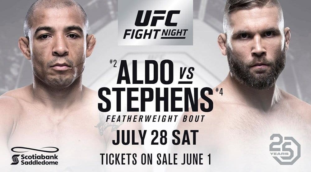 Альдо против Стивенса официально, Монтаньо против Шевченко в разработке на UFC on FOX 30 в Калгари