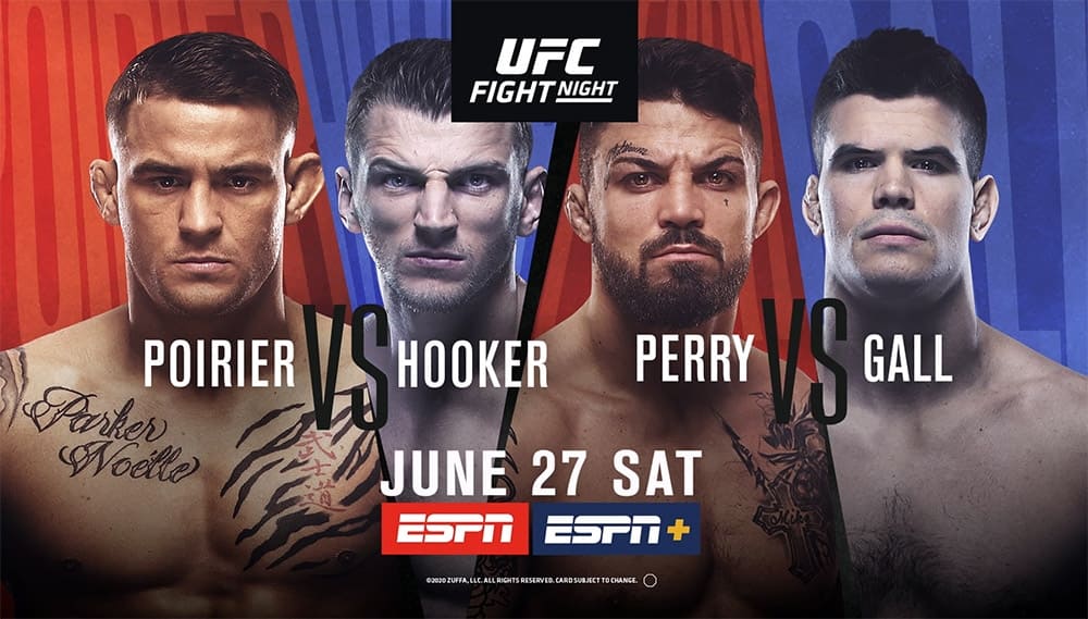 Прямая трансляция UFC on ESPN 12: Порье против Хукера