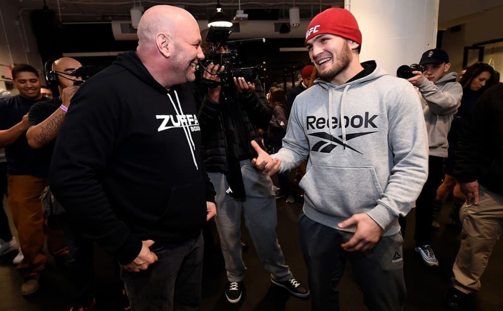 Президент UFC игнорирует вопросы Хабиба Нурмагомедова