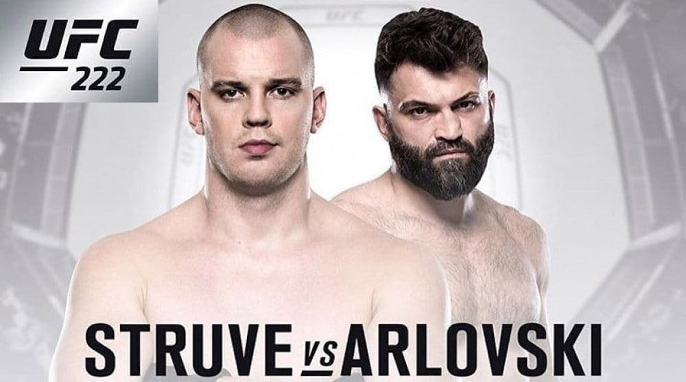 Андрей Орловский против Стефана Струва на UFC 222 в Лас-Вегасе