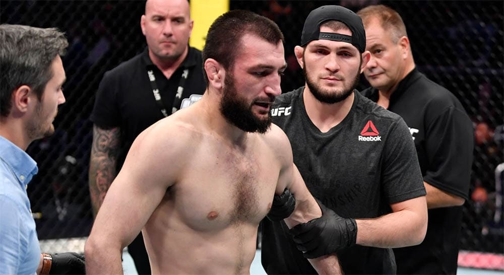 Брат Хабиба Абубакар Нурмагомедов досрочно проиграл дебютный бой в UFC