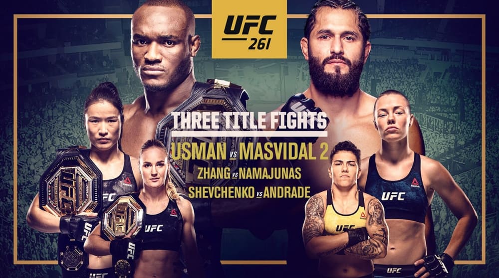 Прямая трансляция UFC 261: Усман vs Масвидал 2