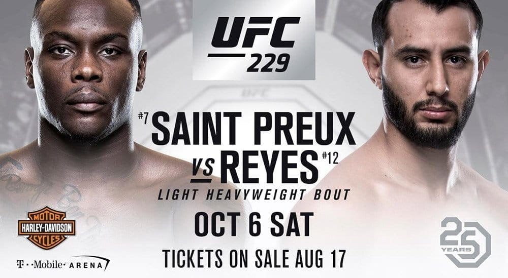 Анонс поединков UFC