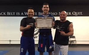 Крис Вайдмэн получил черный пояс по БЖЖ