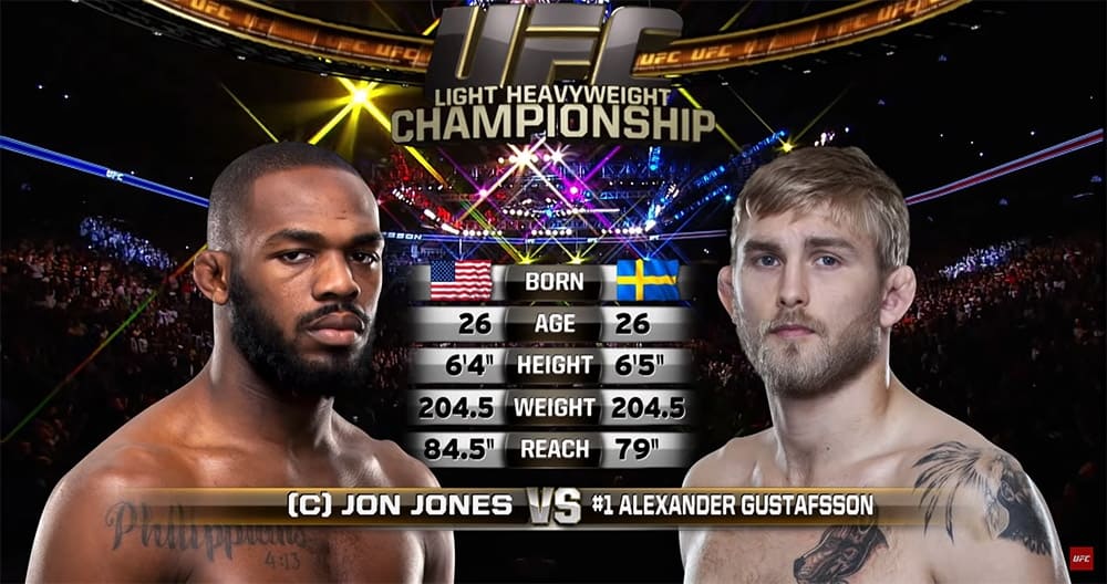 Видеоархив: Джон Джонс против Александра Густафссона на UFC 165 Торонто