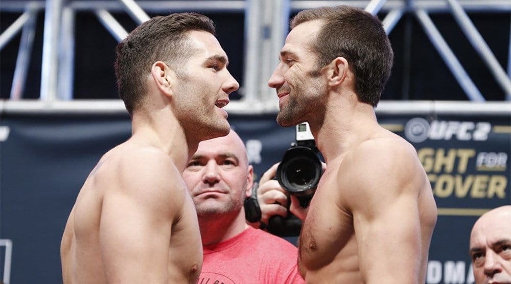 Слух: матч-реванш Люка Рокхолда и Криса Вайдмэна в разработке на UFC 230 в Нью-Йорке