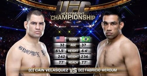 Видеоархив: Кейн Веласкес против Фабрисио Вердума на UFC 188 в Мехико