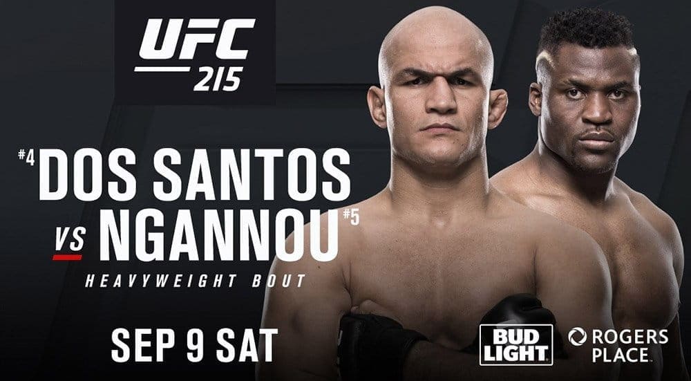 Джуниор Дос Сантос против Фрэнсиса Нганну на UFC 215 в Канаде