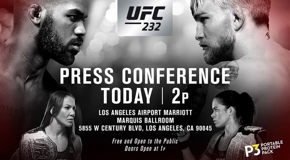 UFC 232: предматчевая пресс-конференция (с русским переводом)