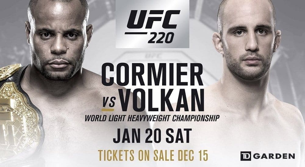 Даниэль Кормье против Волкана Оездемира на UFC 220 в Бостоне