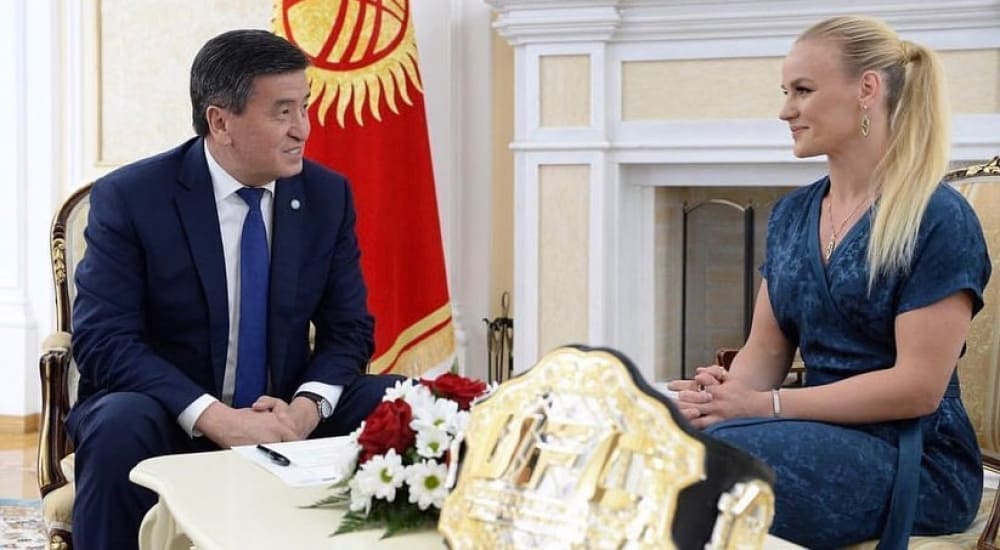 Валентина Шевченко встретилась с президентом Кыргызстана