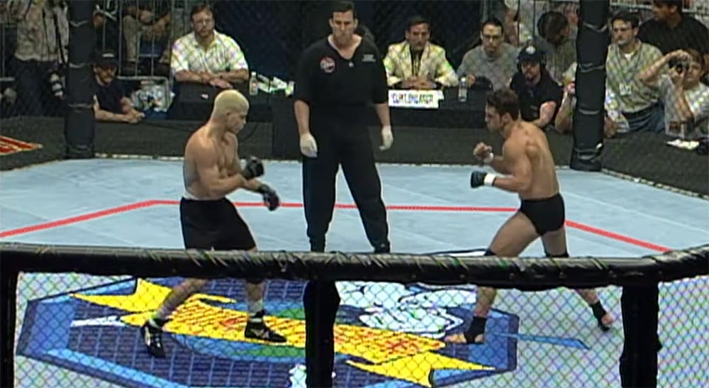 Видеоархив: Гай Мецгер против Тито Ортиза на UFC 13 в 1997 году