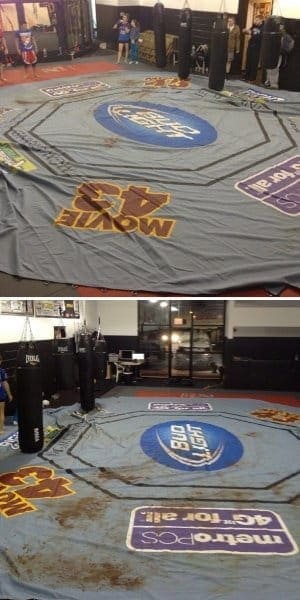 Дана Уайт подарил Джо Лоузону канвас октагона с UFC 155