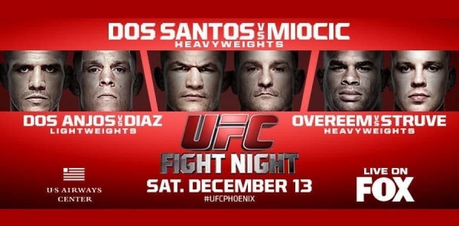 UFC on FOX 13: прямая трансляция