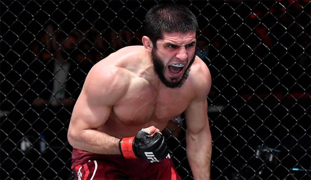 Ислам Махачев досрочно победил Дрю Добера на UFC 259 в Лас-Вегасе