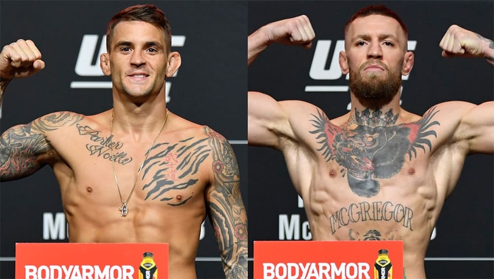 Дастин Порье и Конор МакГрегор сделали вес к турниру UFC 264