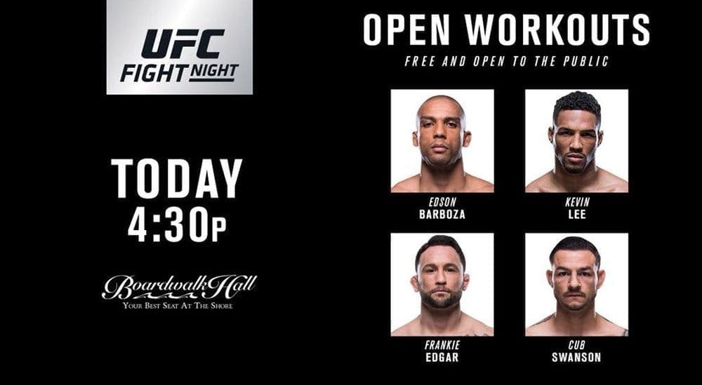 UFC Fight Night 128: открытая тренировка
