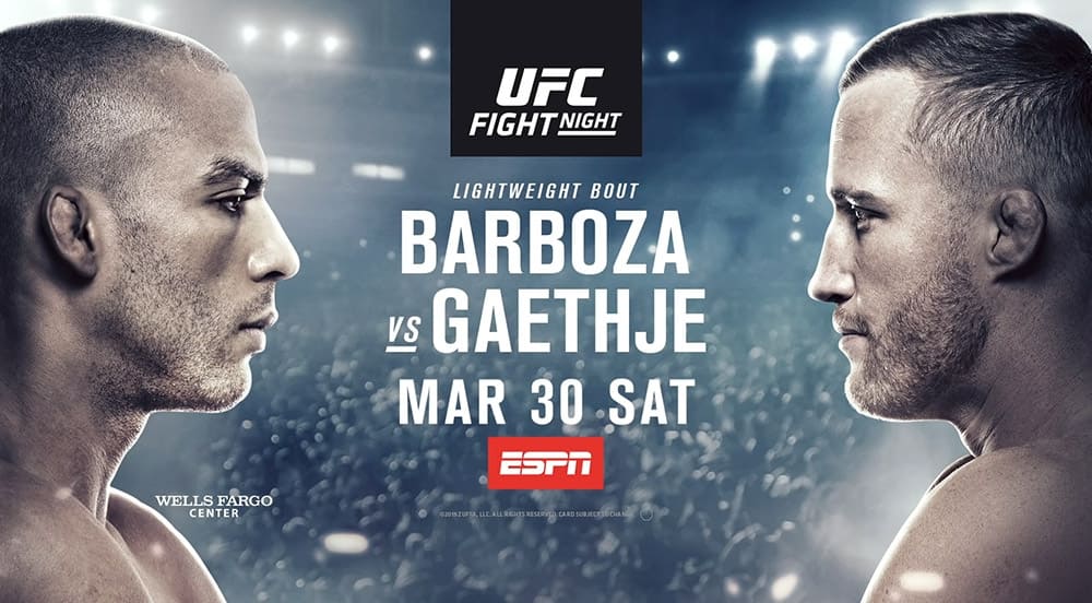 UFC on ESPN 2: Барбоза против Гэйтжи (прямая трансляция)
