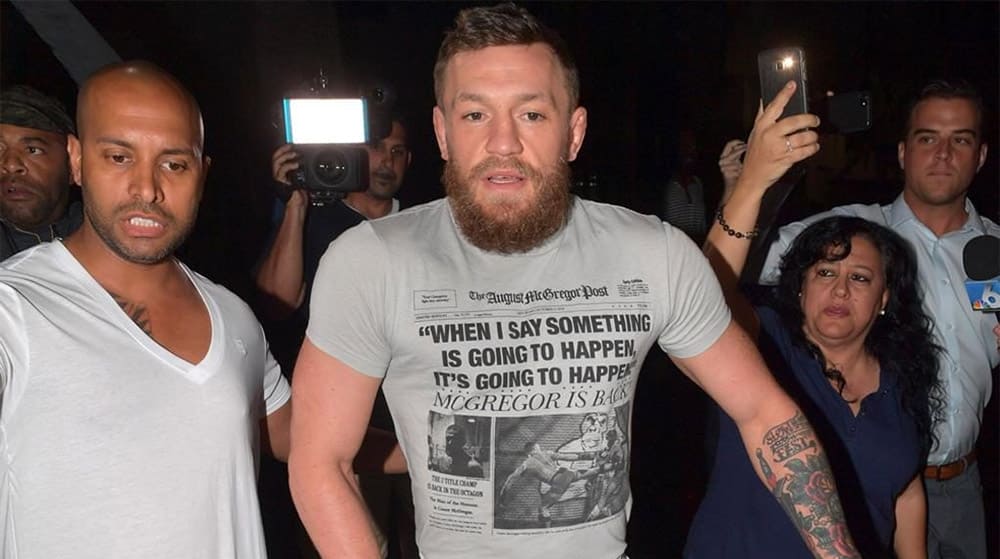 Опубликовано видео ареста Конора МакГрегора
