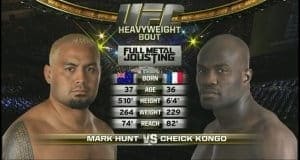 Видеоархив: Марк Хант против Чейка Конго на UFC 144 в Японии