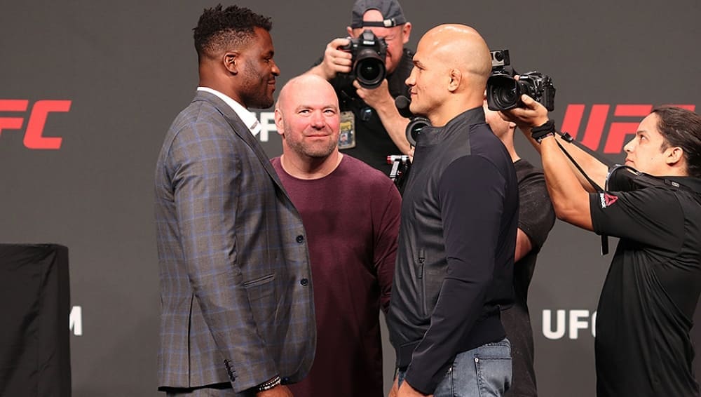 Джуниор Дос Сантос и Фрэнсис Нганну возглавят турнир UFC on ESPN 3