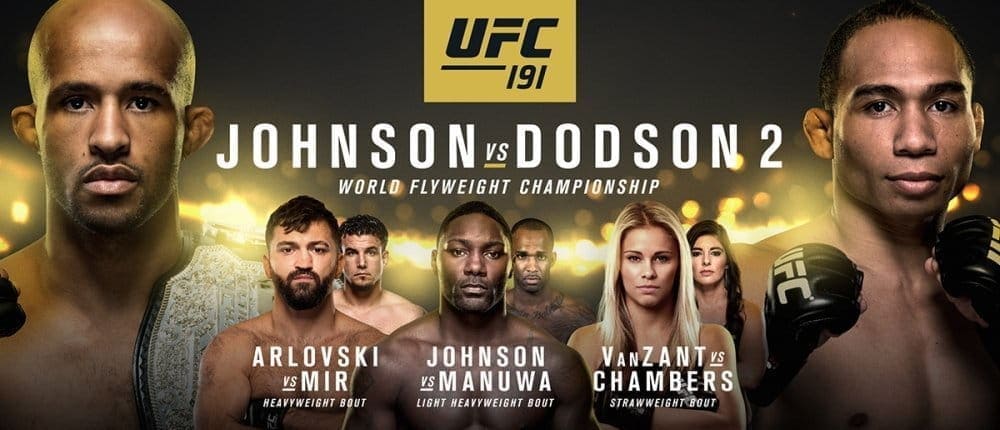 UFC 191: видео и результаты